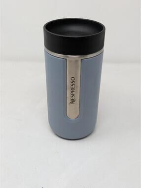 Nespresso Nomad Travel Mug 13.5 Oz Baby Blue Double Wall Stainless Steel